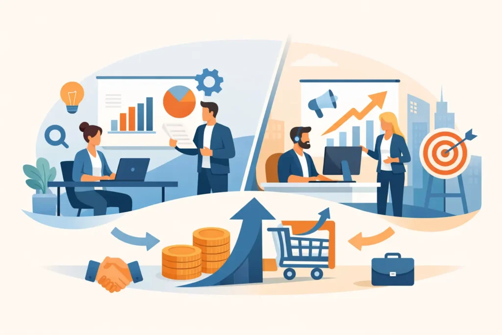 Marketing interno ou agência para escalar vendas